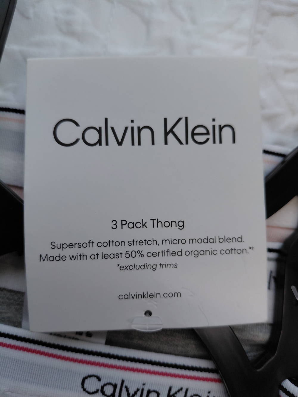 Calvin Klein Dusty Rose,Light Pink & Gray Thong 3-Pack Sz S - Picture 7 of 9